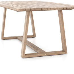 Atherton Outdoor Dining Table-Brown by Four Hands