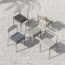 Atherton Outdoor Dining Chair-Grey/Stone by Four Hands