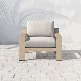 Monterey Outdoor Chair in Washed Brown & Stone Grey