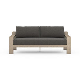 Monterey Outdoor Sofa 74", Washed Brown & Charcoal by Four Hands