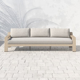 Monterey Outdoor Sofa 106", Washed Brown & Stone Grey by Four Hands