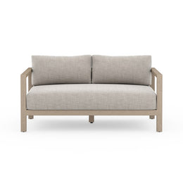 Sonoma Outdoor Sofa 60", Washed Brown & Stone Grey