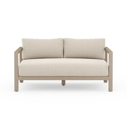 Sonoma Outdoor Sofa 60", Washed Brown & Sand