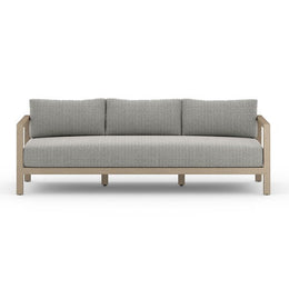 Sonoma Outdoor Sofa 88", Washed Brown & Ash by Four Hands