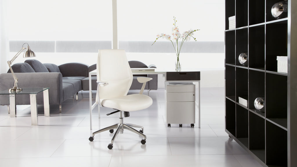 Crosby Low Back Office Chair - White