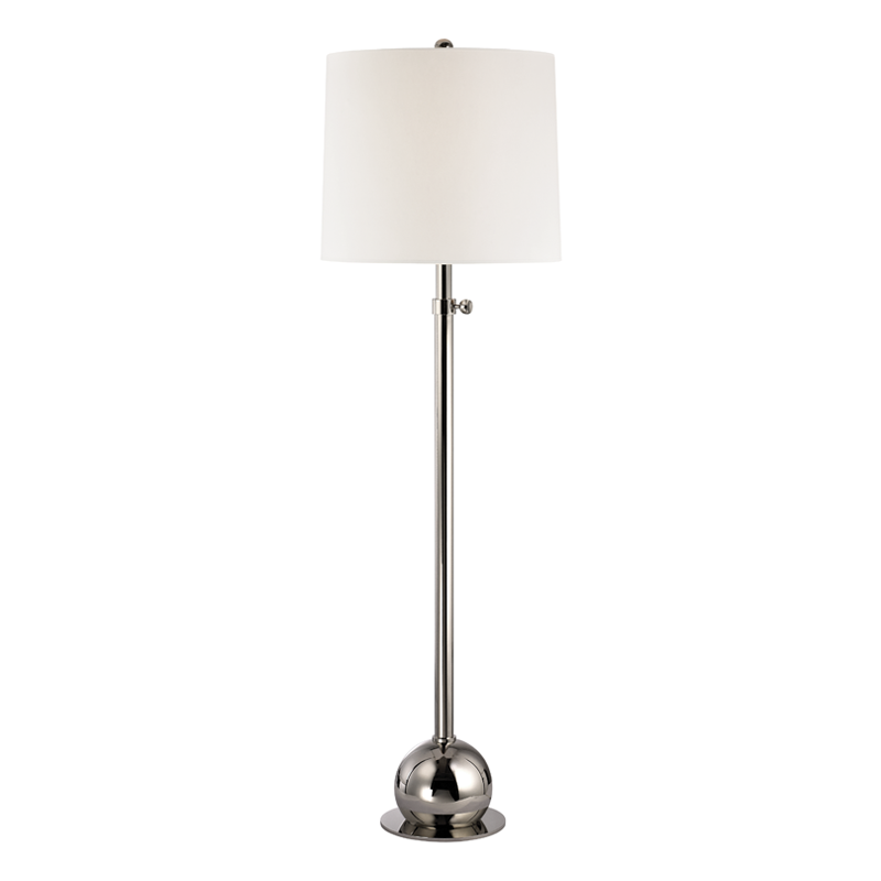 Marshall Floor Lamp - Polished Nickel