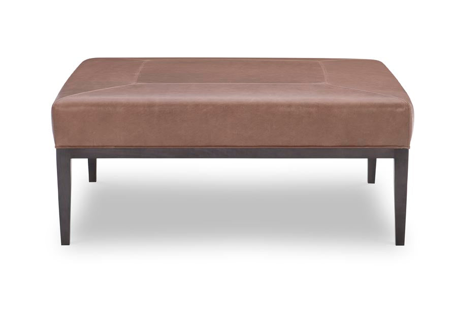 Carlyle Leather Ottoman