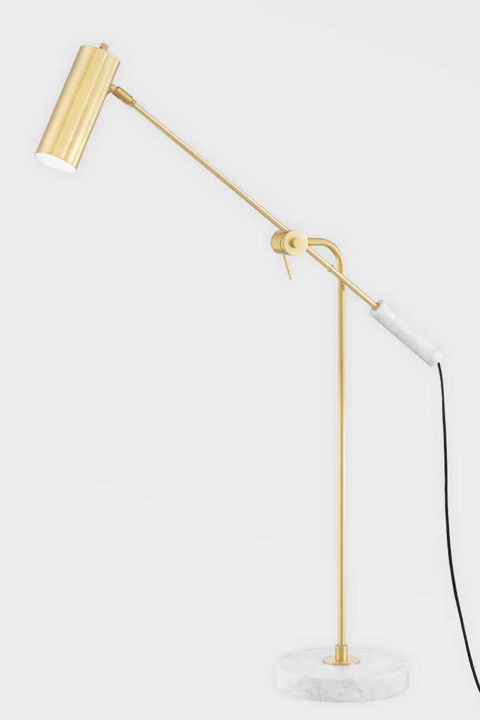 Lockport Floor Lamp - Aged Brass