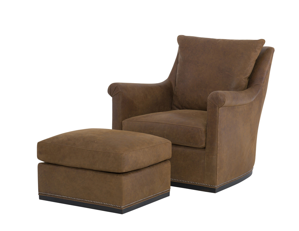 Houston Swivel Chair, Leather