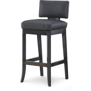 Abbey Swivel Bar Stool, Leather