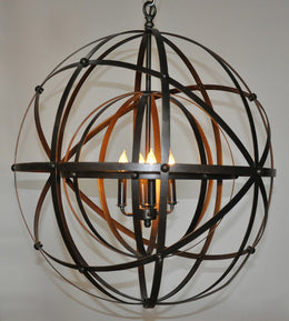 Alchemy Chandelier, Black Metal