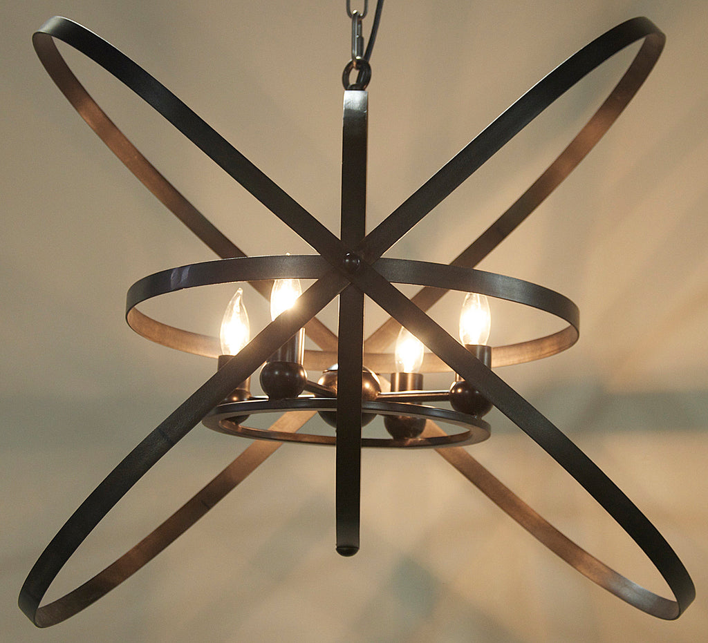 Sassari Pendant, Black Steel