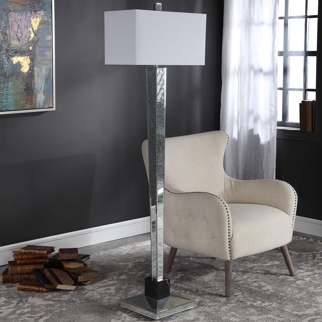 McBryde Mirrored Floor Lamp