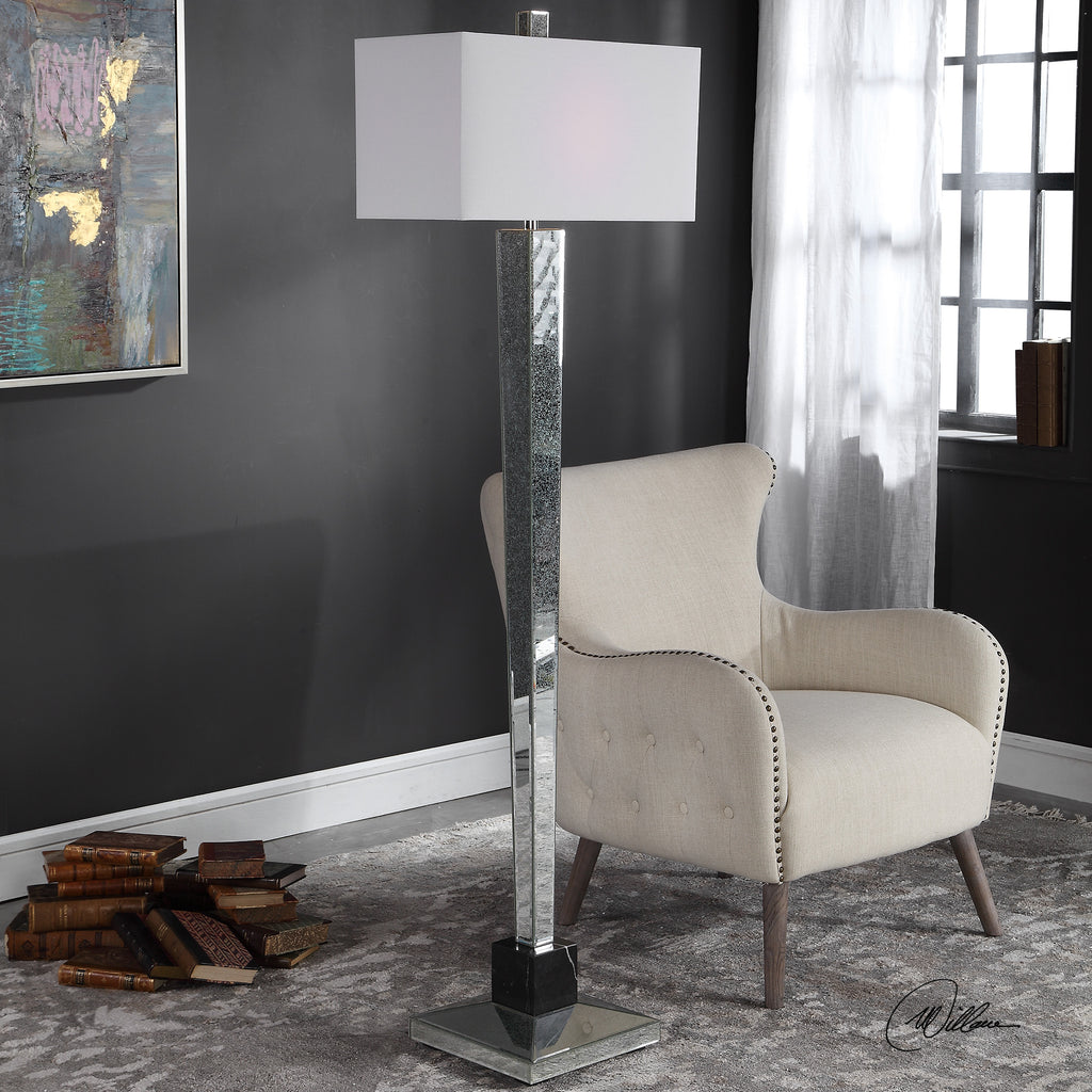 McBryde Mirrored Floor Lamp