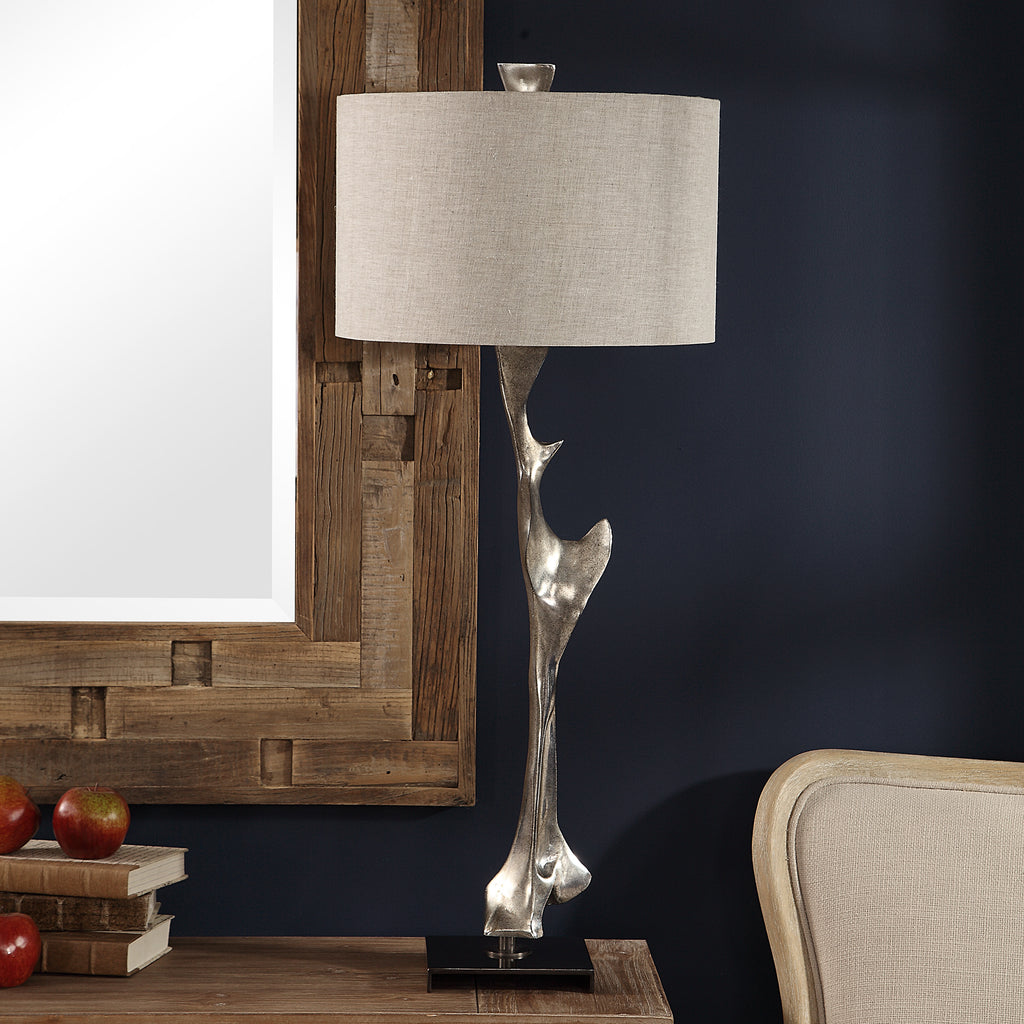 Ophion Modern Silver Table Lamp