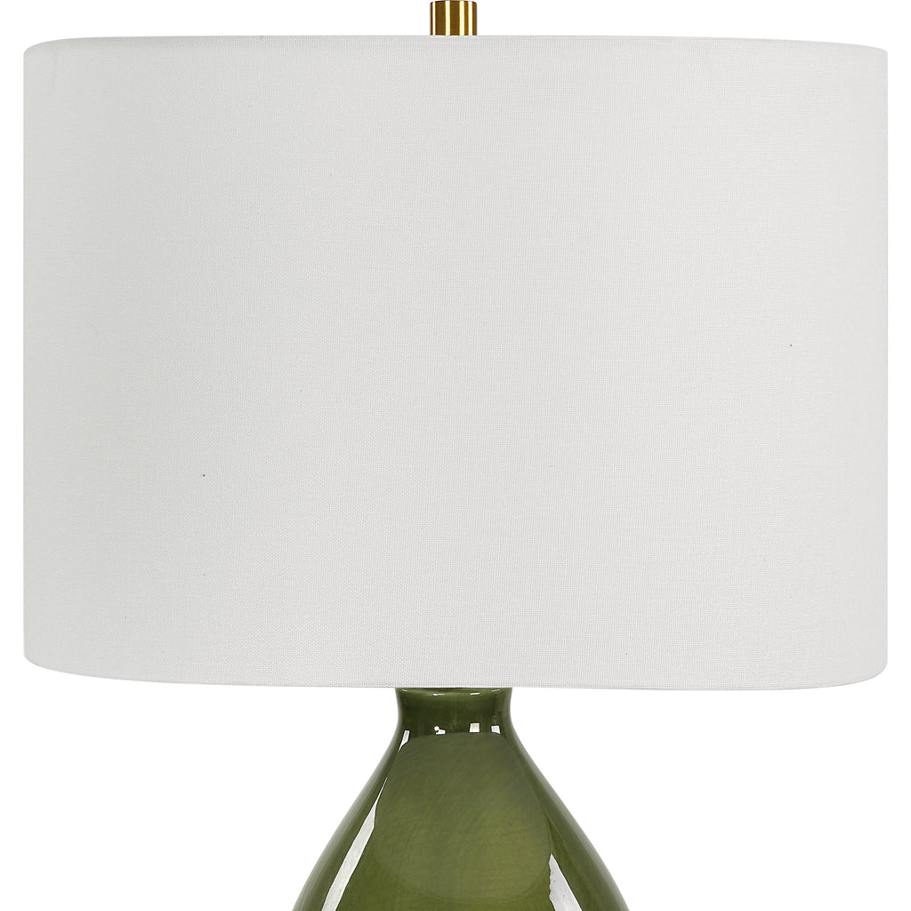 Gourd Green Table Lamp