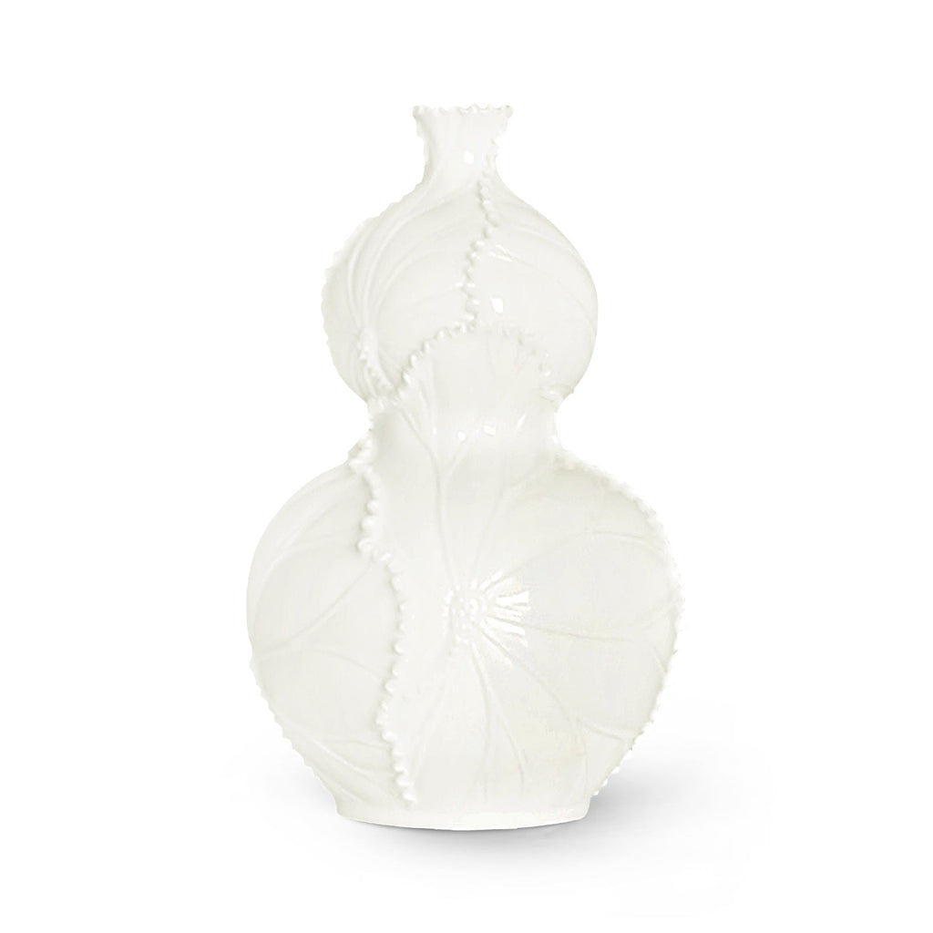 Lotus Double Gourd Vase - Blanc de Chine