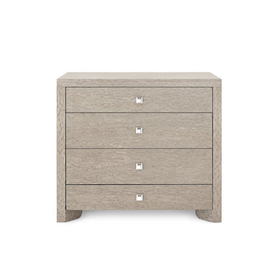 Lugano Large 4-Drawer - Taupe Gray