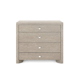 Lugano Large 4-Drawer - Taupe Gray