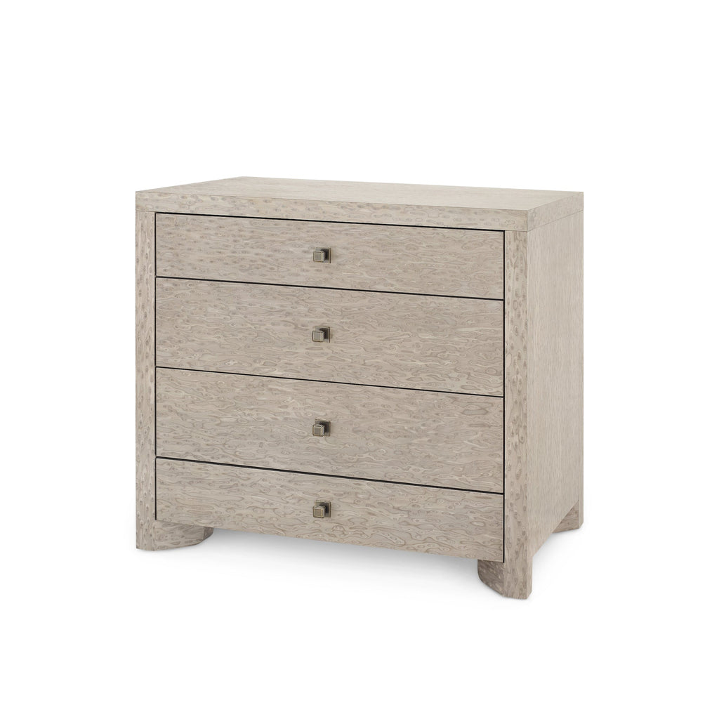 Lugano Large 4-Drawer - Taupe Gray