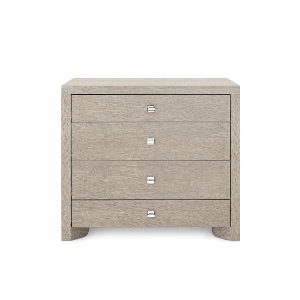 Lugano Large 4-Drawer - Taupe Gray