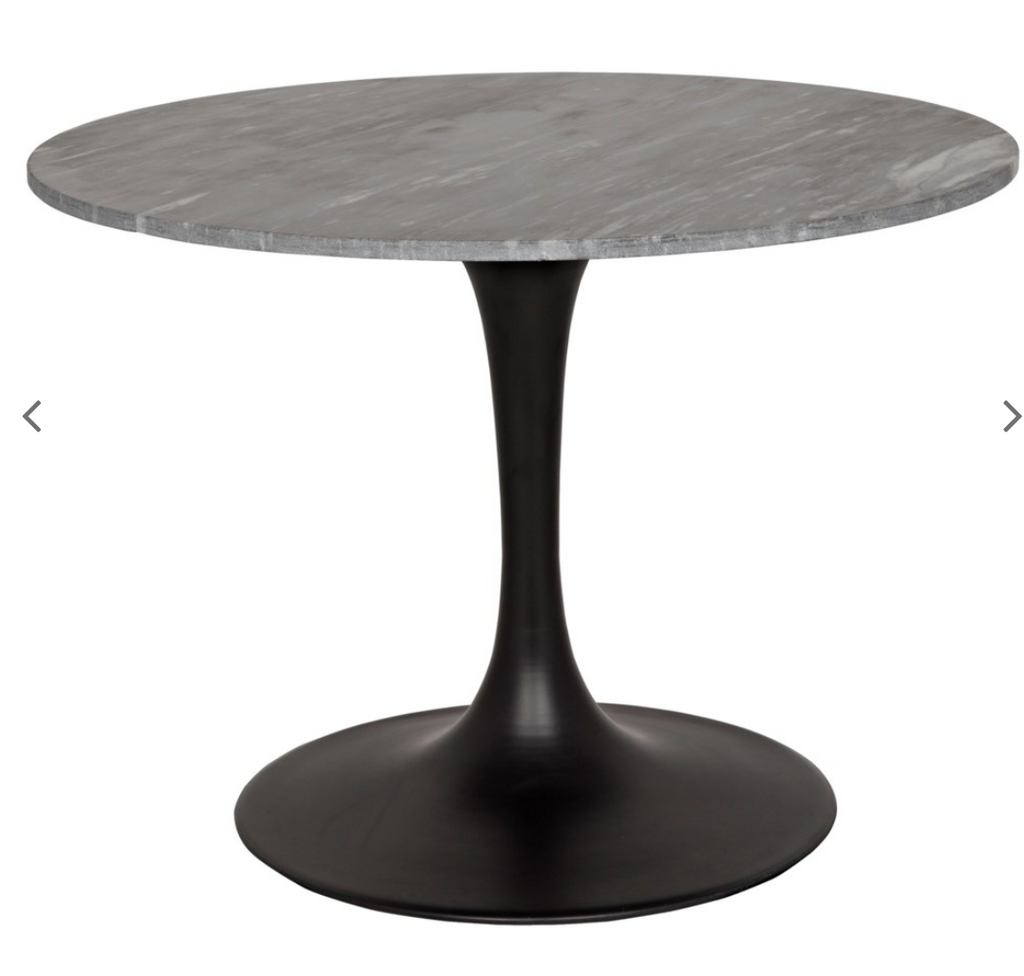 Laredo 40" Bistro Table with Black Stone Top