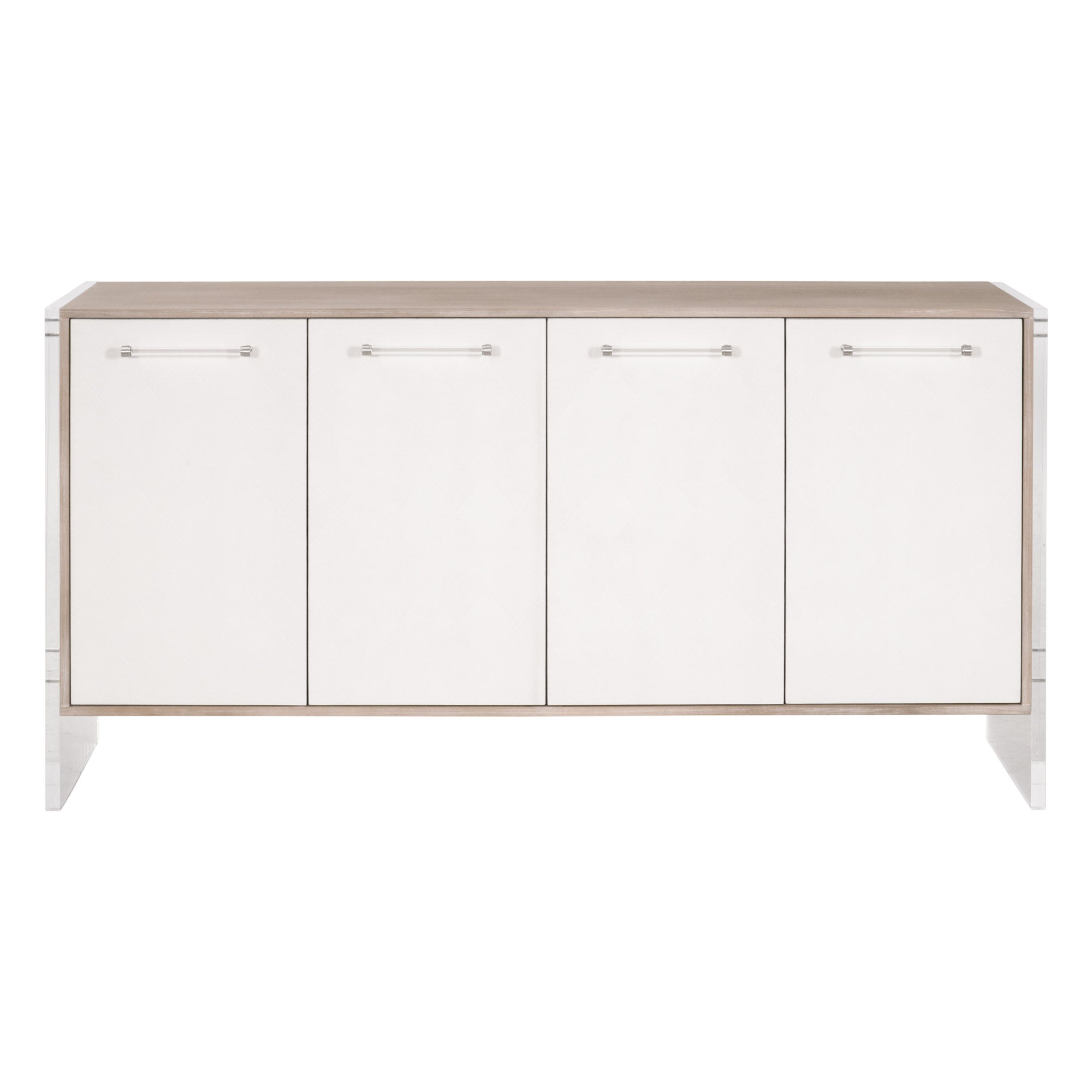 Lorin Shagreen Media Sideboard, Grey