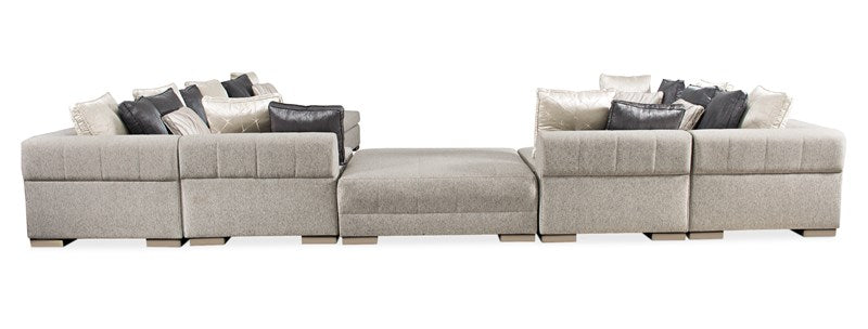 Edge Laf Loveseat - Satin Ebony, Whisper Of Gold