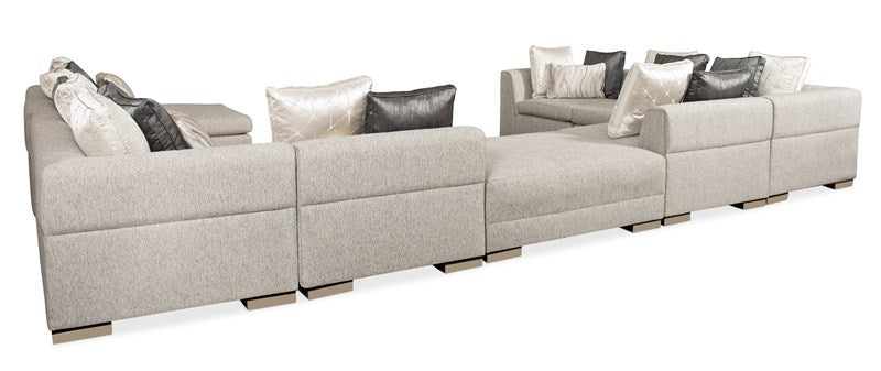 Edge Laf Loveseat - Satin Ebony, Whisper Of Gold