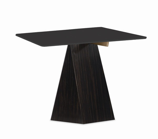 Vector Dining Table - Striated Ebony, Lucent Bronze Smooth Metallic Paint - M102-419-203