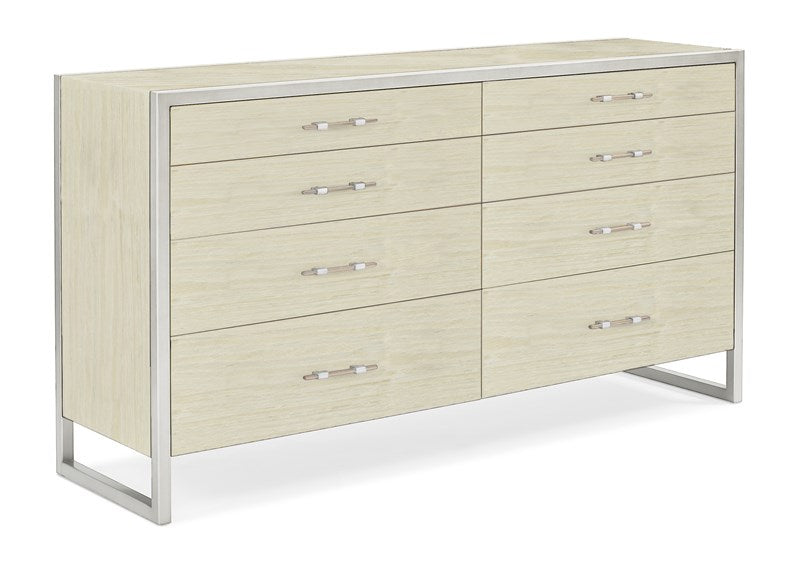 Remix Double Dresser - Sea Pearl, Metallic Silver