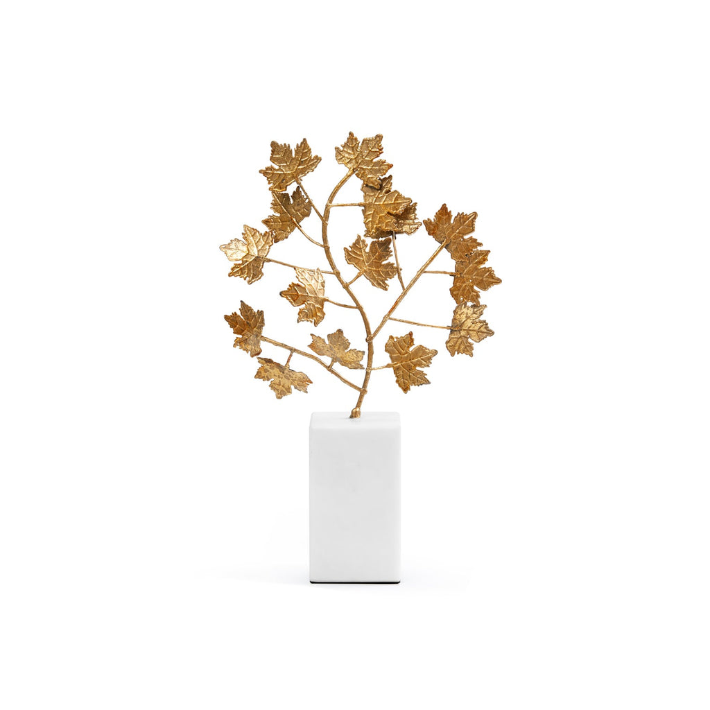 Maple Branch Statue - Gold Leaf