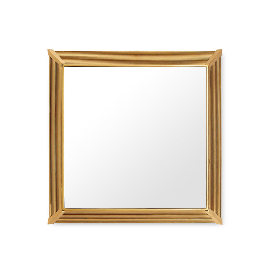 Maya Mirror - Antique Brass