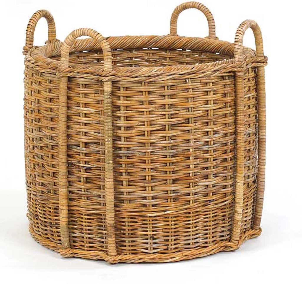 French Country Fireplace Basket