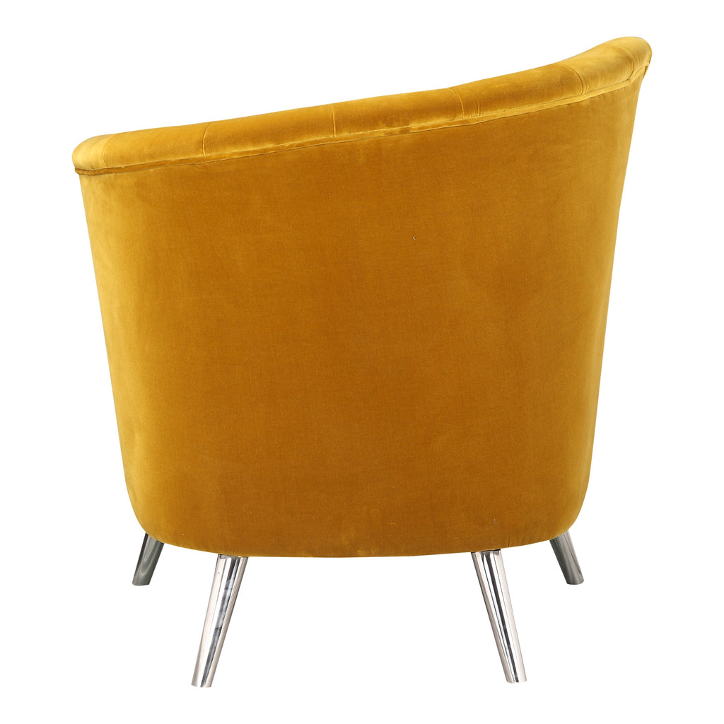 Layan Accent Chair Right, Yellow