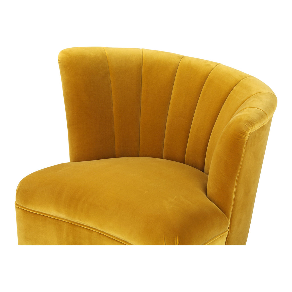 Layan Accent Chair Right, Yellow