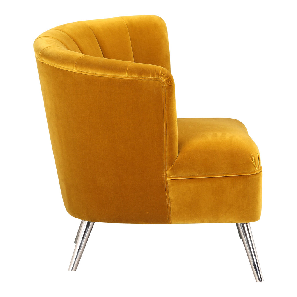 Layan Accent Chair Left, Yellow