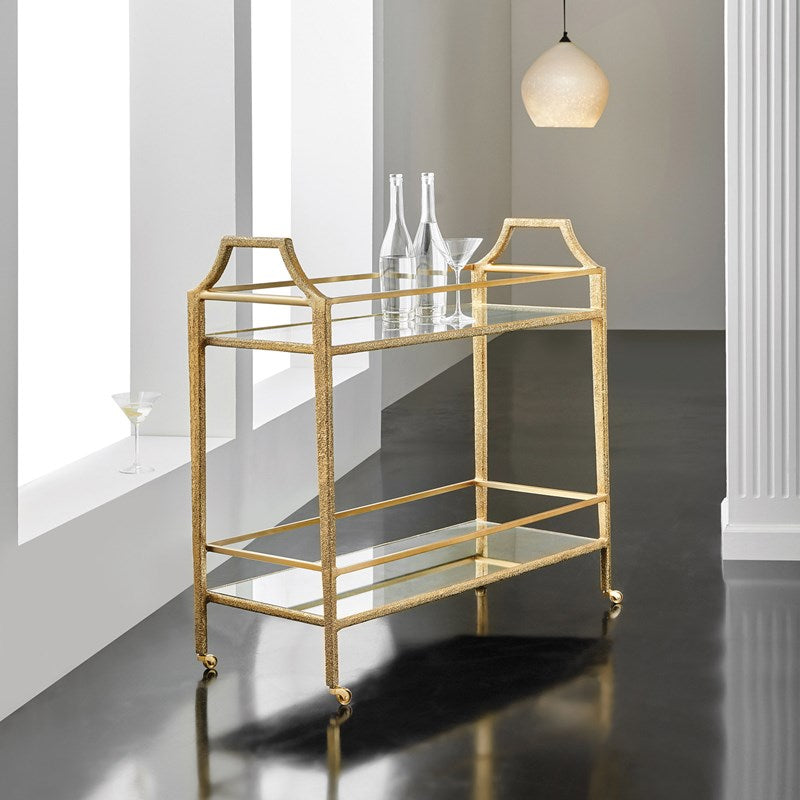 Shagreen Bar Cart