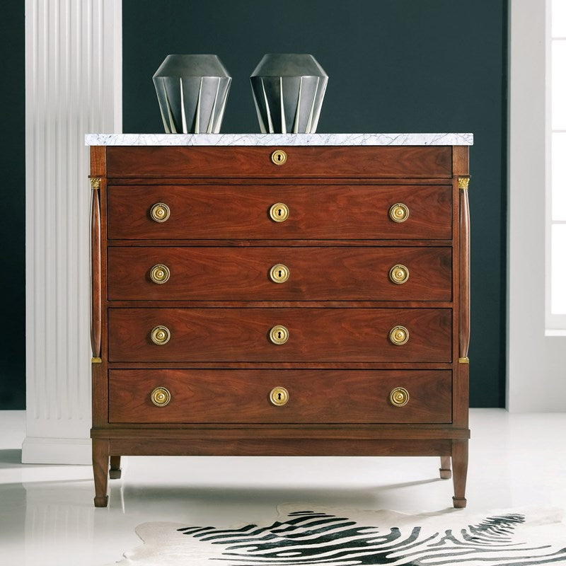 Walnut Chest with Columns