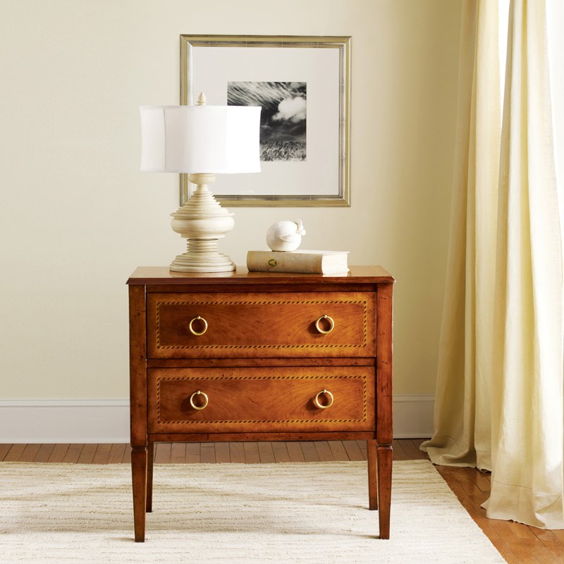 Two Drawer Fruitwood Commode