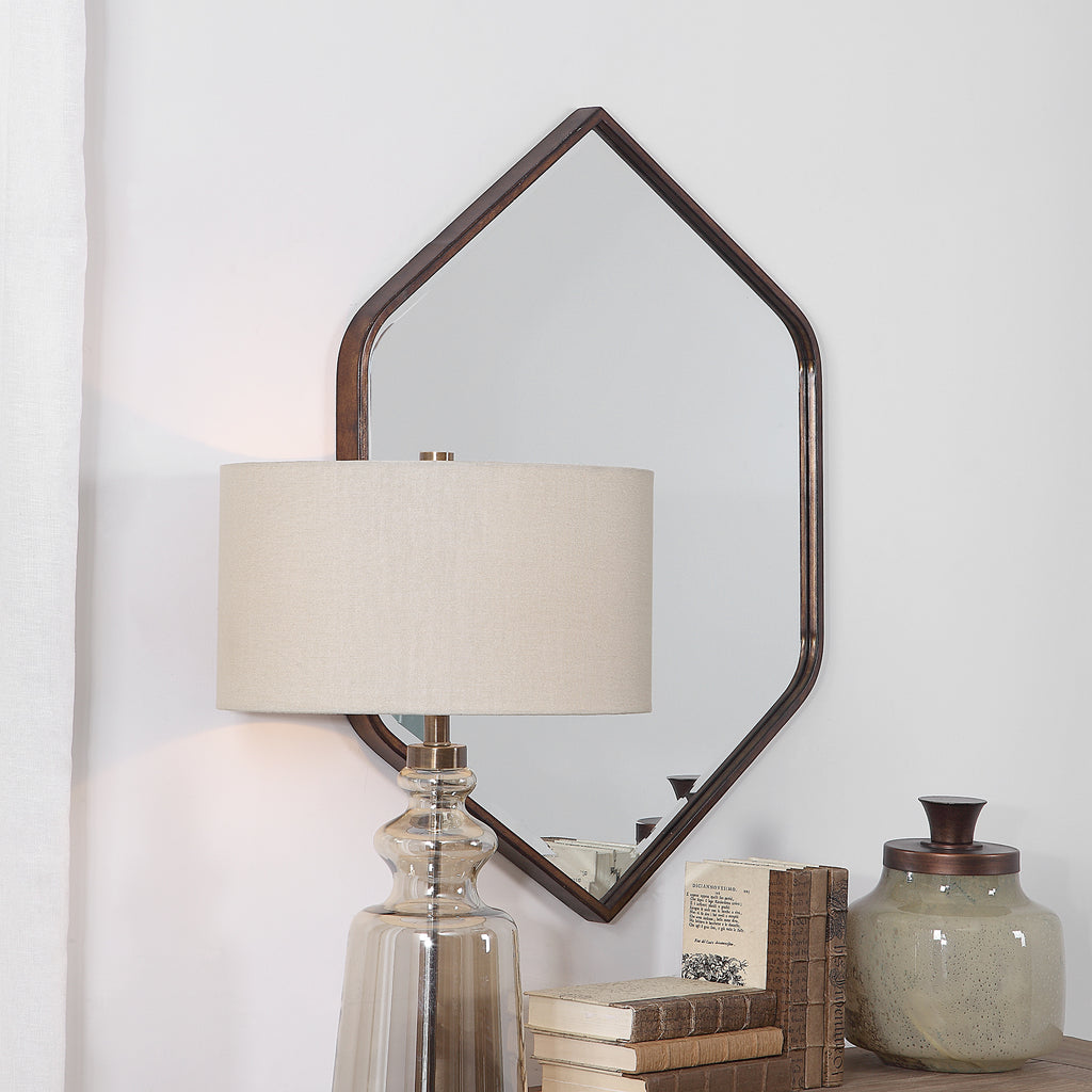 Magda Hexagon Wall Mirror