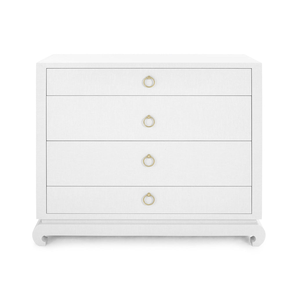 Ming Large 4-Drawer - Chiffon White