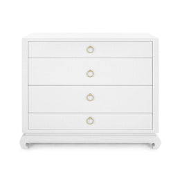 Ming Large 4-Drawer - Chiffon White