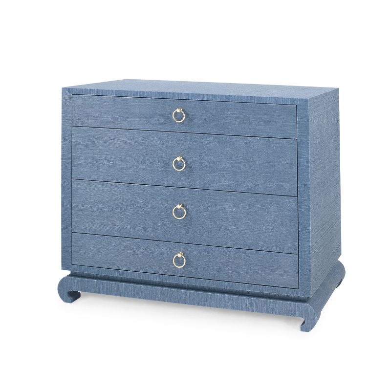 Ming Large 4-Drawer - Navy Blue