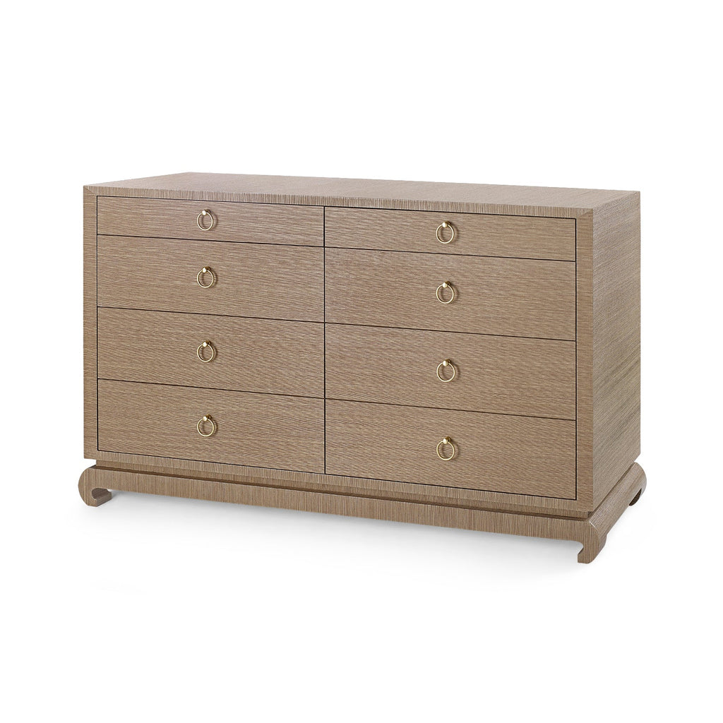 Ming Extra Large 8-Drawer - Flax Brown