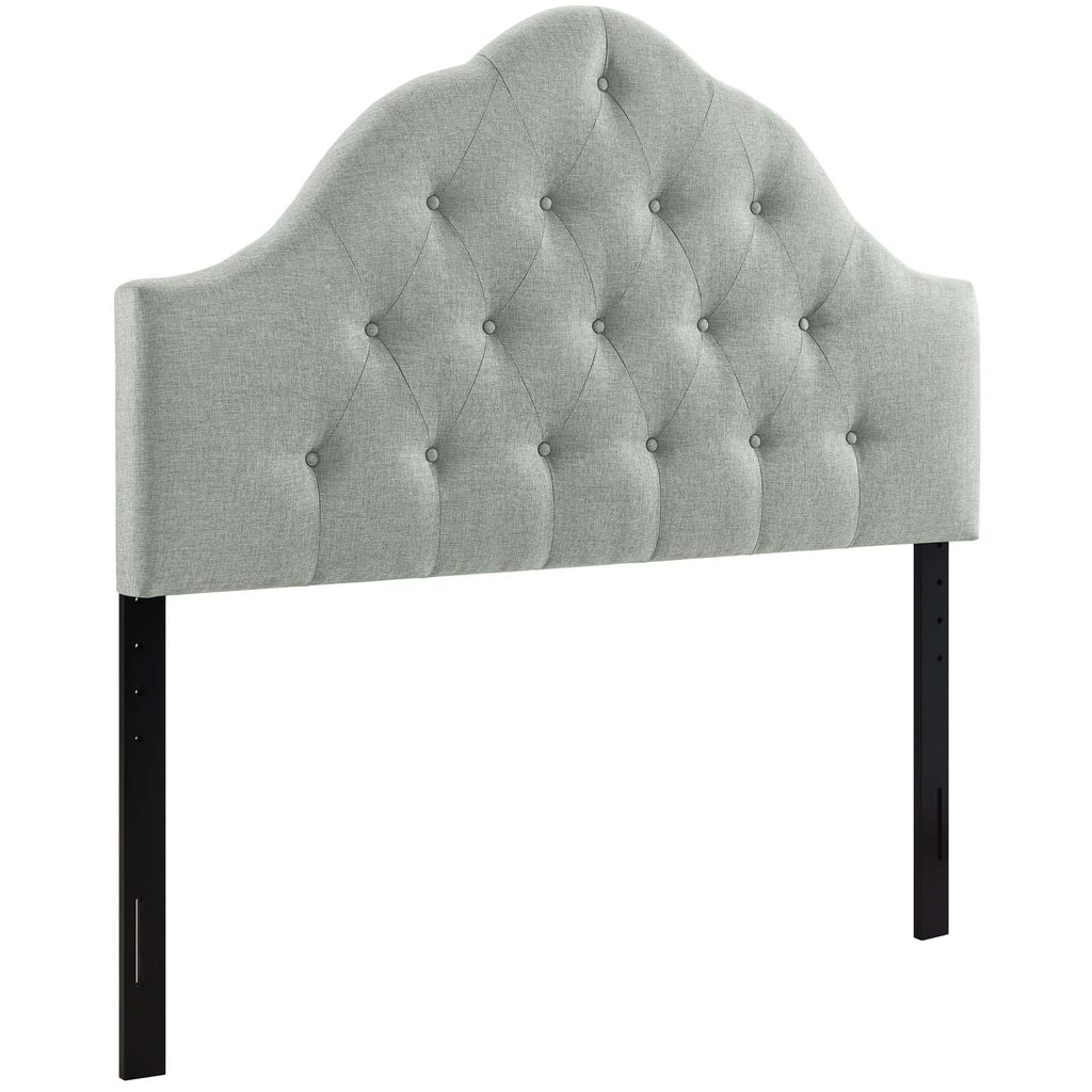 Sovereign Queen Upholstered Fabric Headboard in Gray