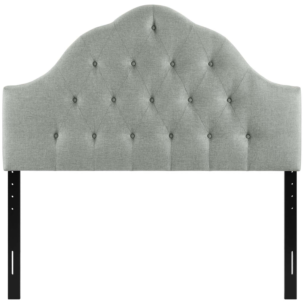 Sovereign Queen Upholstered Fabric Headboard in Gray