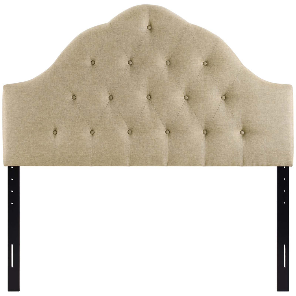 Sovereign King Upholstered Fabric Headboard in Beige