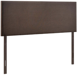 Region Queen Upholstered Headboard in Dark Brown