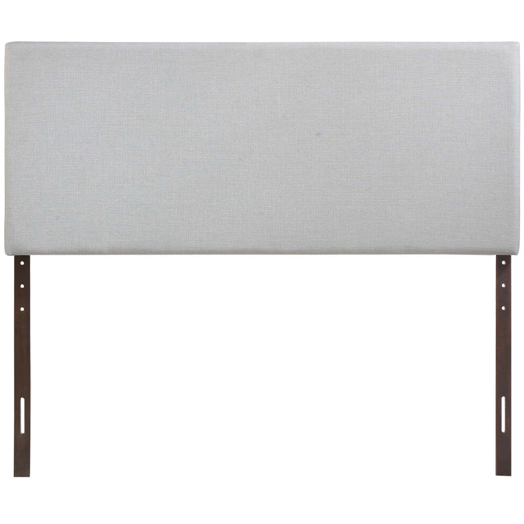 Region King Upholstered Fabric Headboard in Sky Gray